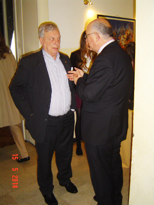 (l-r) Christian D. de Foulay (AALEP) & Mate Granic (former Minister of Foreign Affairs) at the Croatian Lobbyist Conference 2014